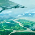 green and white abstract painting